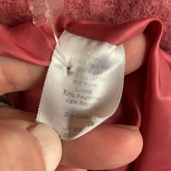 Talbots pink mohair wool blend peacoat - Picture 8 of 11